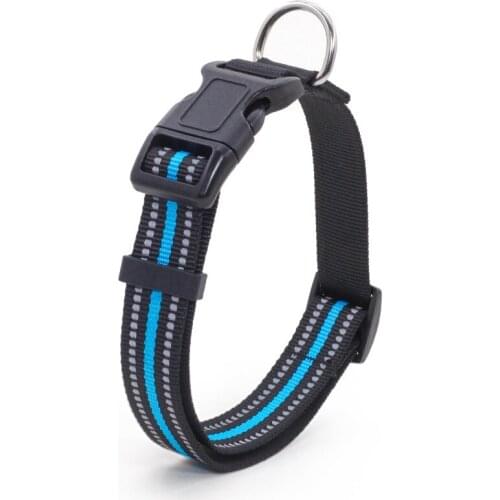 Adjustable Dog Collar Breathable Mesh Padded Reflective Nylon for Medium Large Dogs Accessories Pet Supplies Training Necklace