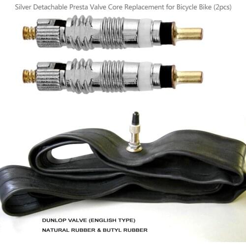 Silver Detachable Presta Bicycle Tyre Bike Tire Valve Core Replacement for Bicycle MTB/Road Bike