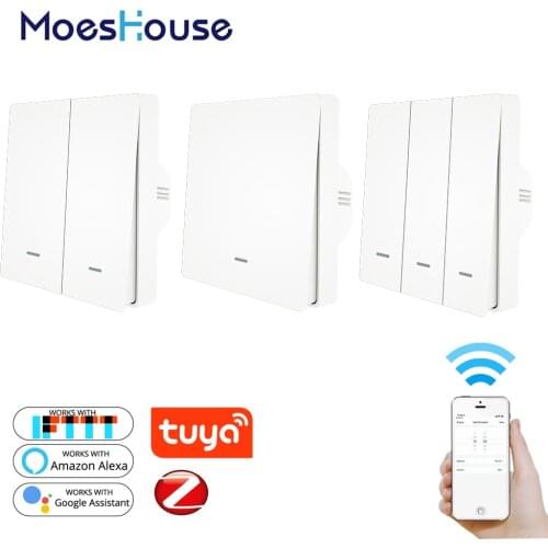 Tuya ZigBee Light Switch Push Button Tuya ZigBee Hub Required 2MQTT Setup Smart Life APP Control Work with Alexa Google Home