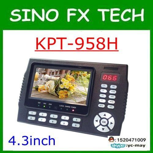 Kangput KPT-958H 4.3 inch DVB-S/S2 TV Receiver sat finder Portable Multifunctional HD Satellite Finder Monitor MPGE4