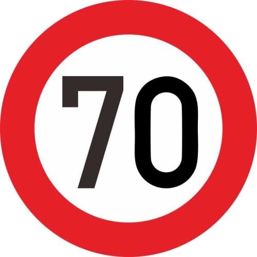 High Quality Fashion Car Sticke Decalr,speed Limit 10 20 30 40 50 60 70 80 90 Km/h for Various Windshield Bumper Car Decoration