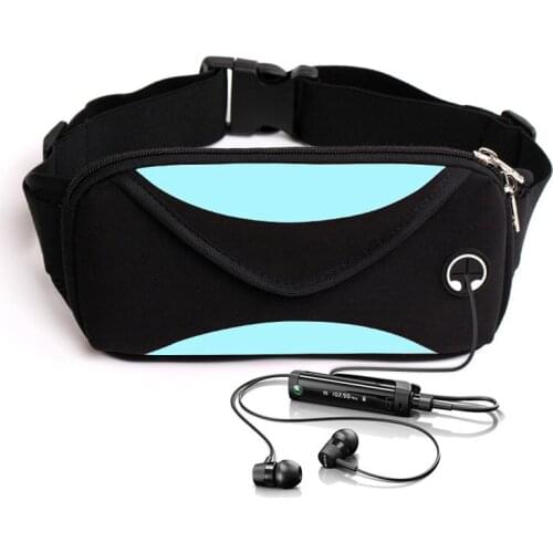 WOYYHO 7inch Sport Runnning Waist Bag,Waterproof Outdoor Sport Jogging Belt Hip Bag,Gym Fitness Running Belt Bag for Men Women