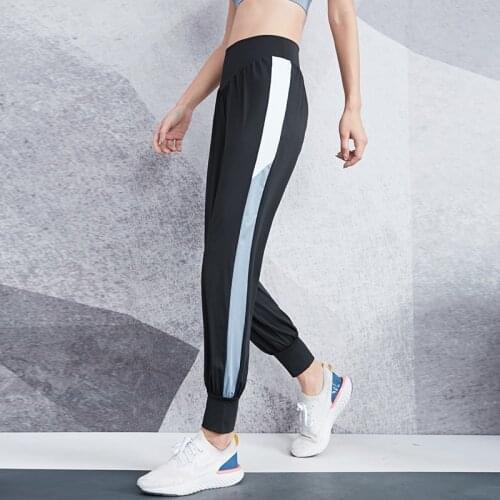 VANSYDICAL Jogging Pants Women Patchwork Yoga Pants Sport Gym Breathable Female Running Training Fitness Workout Trousers Women