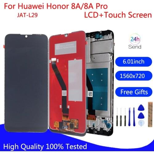 Original LCD For Huawei Honor 8A LCD Display JAT-L29 Touch Screen Digitizer For Honor 8A Pro Display Screen Repair Parts+Frame