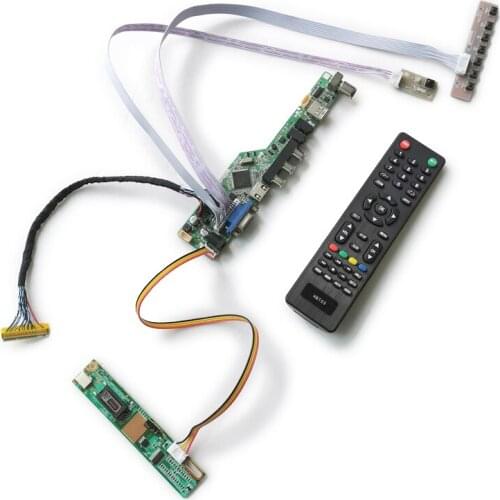 LCD monitor control board 1400*1050 30 Pin LVDS VGA AV USB Fit N150P5/B150PG01/B150PG03/B150PG04/B150PN01 matrix kit 1CCFL