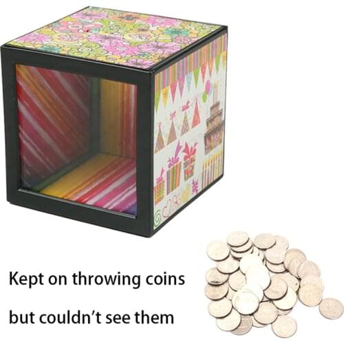 1PC Money Box Magic Tricks Close Up Magia Piggy Bank Toys Mystery Box Magie Mentalism Illusion Gimmick Props Prank Toy for Kids