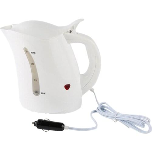 1000ML 12V Car Water Heater Hot Kettle Portable Water Heater Travel Auto for Tea Coffee Stainless Steel Vehicle Caravan