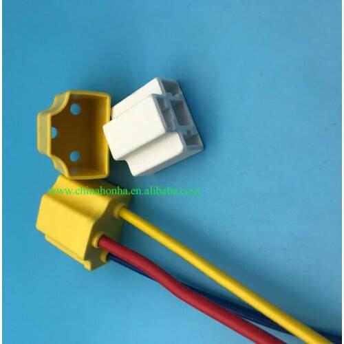 5pcs 3pin h4 h7 ceramic Female connector car LED light plug connection harnes