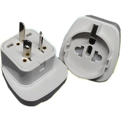 5PCS Universal Power Adapter Travel Adaptor 3 Pin AU Converter Embed EU German Italy Switzerland To AU Plug Australia NewZealand