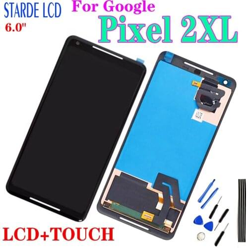 6.0" Orignal New For Google Pixel 2 XL LCD Display Touch Screen Digitizer Assembly For Google Pixel 2XL LCD Screen Replacement