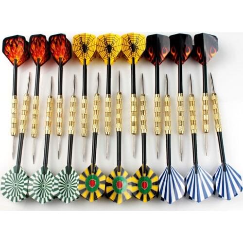 9 pcs/lot low price promotion 14g grams of knurling Copper plating Hard needle dart with aluminum alloy rod Boutique dart GYH