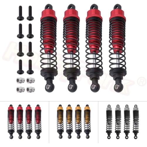 4pcs Aluminum 98mm Front Rear RC Shock Absorber Assembled Dampers for 1/10 Scale RC Car Off Road Buggy