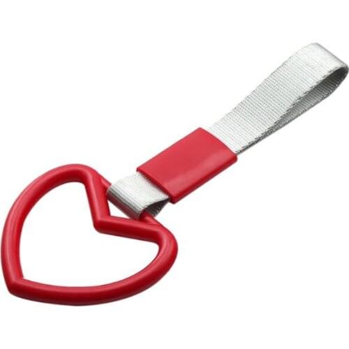 Auto Accessories Ring Heart JDM Train Bus Handle Hand Strap Charm Strap Ring 23GC