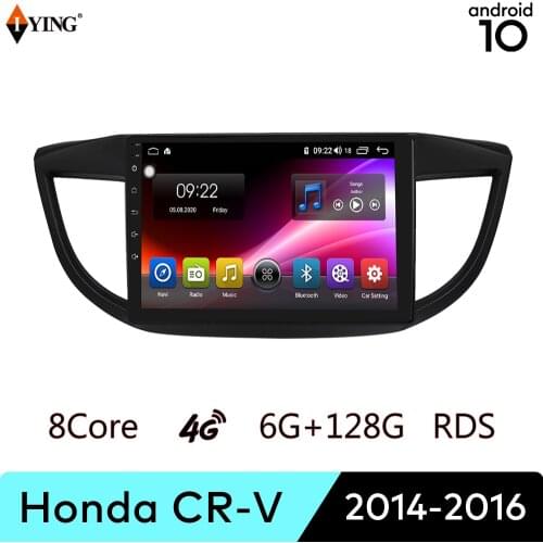 IYING Android Auto Carplay For Honda CRV 2014-2016 Car Radio Multimedia Video Player Navigation GPS DSP Android 10 No 2din dvd