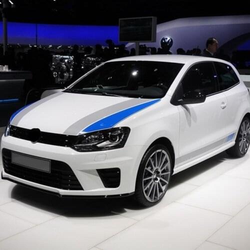 Car Hood Waist Body Decorative Sticker Exterior Customized Racing Styling Decal For Volkswagen POLO Golf 7