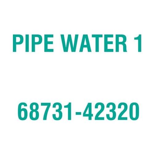 For Kubota 68731-42320 PIPE WATER 1
