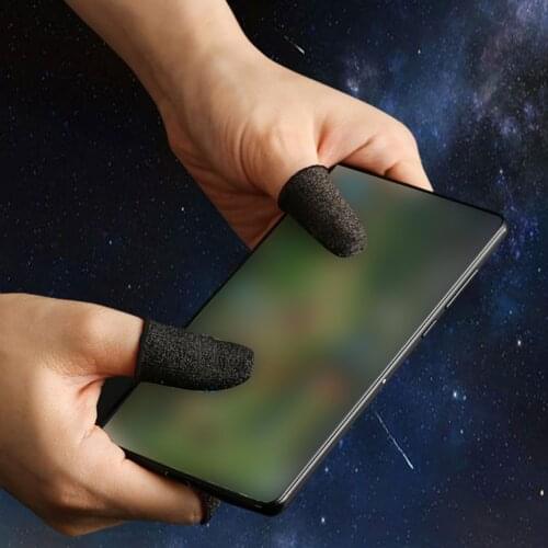 Breathable Game Controller Finger Cover 1 Pair Sweat Proof Gaming Finger Gloves Non-Scratch Touch Finger Sleeve
