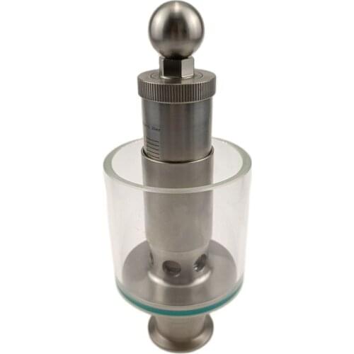 Sanitary 1.5inch Tri Clamp Stainless Steel Pressure Relief Valve Tri Clover Compatible Spunding Bunging Device