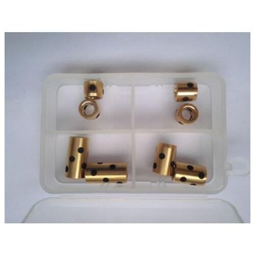 JDB graphite oil bearing oil-free wear copper sleeve bushing 6mm inner diameter High Quality