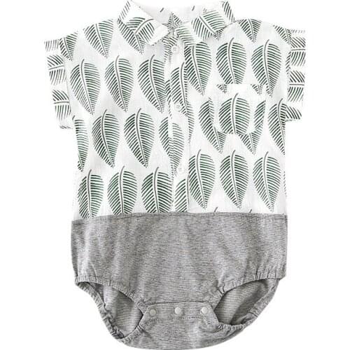 Infant Romper Summer Short Sleeve Baby Printed Clothes