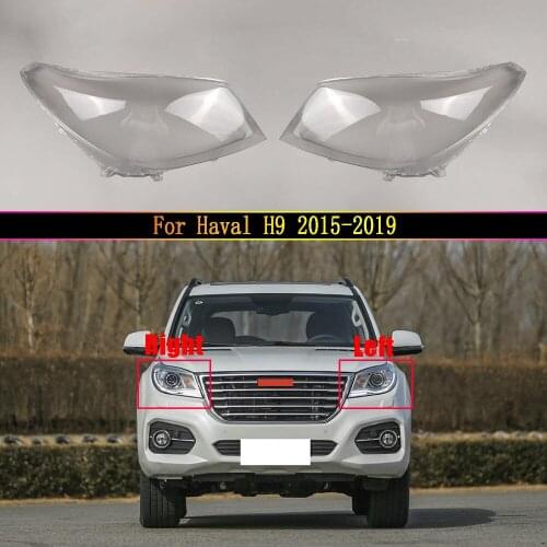 Headlamps Cover Transparent Lampshades Lamp Shell Headlight Lens Covers Styling For Haval H9 2015 2016 2017 2018 2019