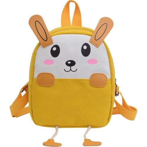 Cartoon Cute Canvas Childrens backpack 2021 New Kindergarten Boy child backpack small backpacks for girls Lovely kids backpack