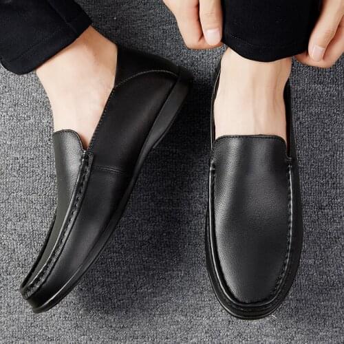 2020 man shoes para hot sport masculino informales slip black leisure casual spring men leather mens cuero sapato de male for