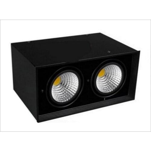 Dimmable LED surface mounted COB downlight COB ceiling spot lights back drop lights without opening square spot lamp AC110/220V