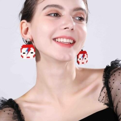 Ew Anime Demon Slayer: Kimetsu No Yaiba Earring Jewelry Epoxy Kamado Tanjirou Nezuko Mask Acrylic Earrings