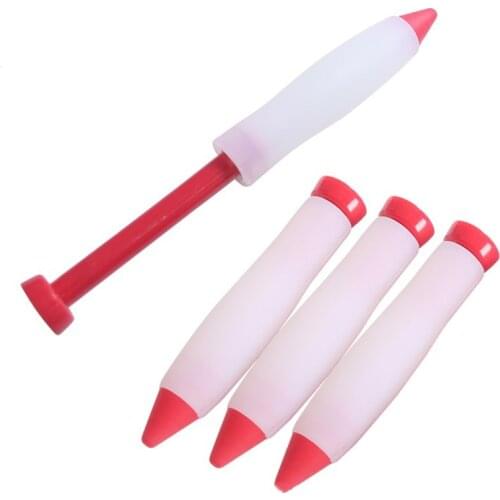 Silicone Cake Cookie Pastry Icing Decorating Syringe Cream Chocolate Plate Pen D755