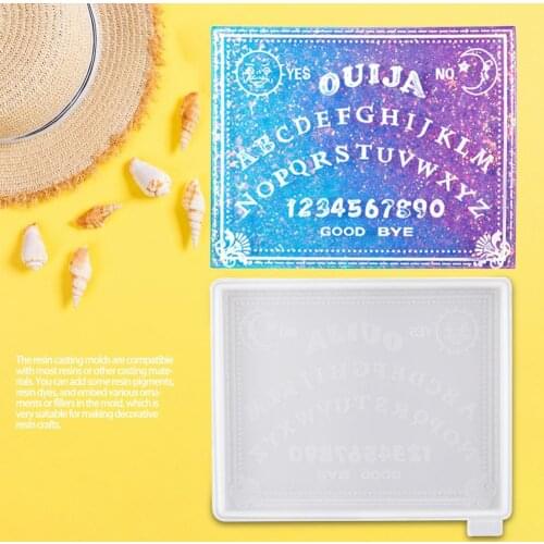 Digital Letter Silicone Mold Resin Mold Square Board Mold DIY Resin Craft Casting Mould Great Gift