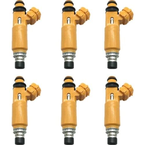6pcs 195500-3300 MD337900 Fuel injector for Mitsubishi Montero Sport 1999~2004 Montero 1998~2000 3.5L V6