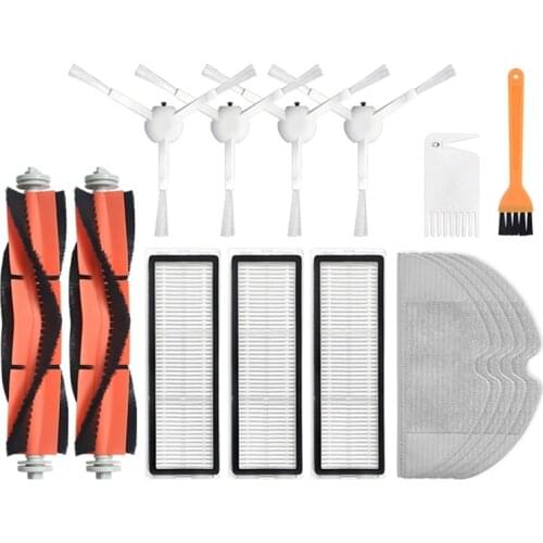 HOT!-Replacement HEPA Filter Mop Rags Main Side Roller Brush for XIAOMI MIJIA 1C STYTJ01ZHM Mi Robot Vacuum Cleaner Spare Set
