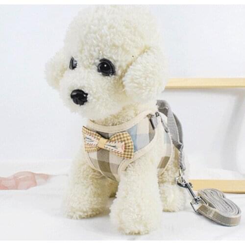 Winter Dog Harness Vest Collar with Leash Set Pet Walking Harness and Leash Set for Small Dogs Puppy Small Medium Large Dog