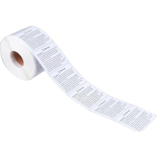 1 Roll Candle Warning Labels Wax Melting Safety Decal Sticker for Candle Making