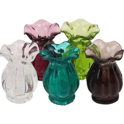 1pc Cute Dollhouse Mini Ceramic Porcelain Vase Accessories Doll House Miniatures 1:12 Accessories Decorative Miniature