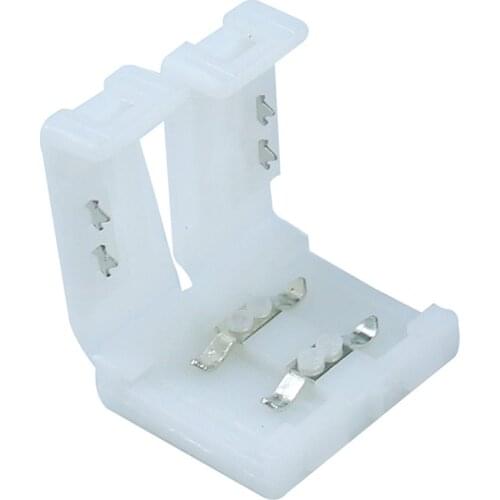 10mm 2Pin Single Color Led Strip No soldering Connector/Adapter For 5630 5730 5050 Led Flexible Strip String Light Ribbon Tape