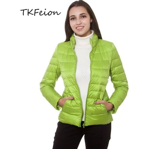 2019 Spring Autumn Womens Short Jackets Ultra Thin Light Fashion Ladies Slim Bomber Jacket Stand Collar Female Striped Crop Coat