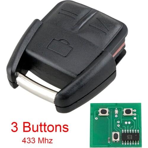 3 Buttons 433MHz Car Remote Key Fob Automobile Key Repalcement Fit for Opel Astra H J G Vectra-Zafira-Corsa D Omega