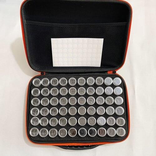 30/60 Bottles Diamond Painting Accessories storage Box embroidery diamond painting tool Drill Storage Hand bag With Bottles