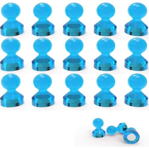 48PC Magnetic Push Pins Perfect Clear Magnetic Thumb Tacks for Fridge Calendar Whiteboard Map Magnets Perfect for Kids Crafts