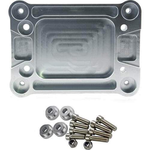Motor Billet Shifter Base Plate Aluminum Silver For Civic Integra RSX / K20 K24 K-Series engine EG EK DC2 EF