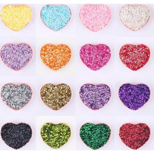 Cup Paillette Sequin Round PVC Loose Sequins 4mm 5mm 6mm for Women Crafts Garment DIY Wedding Sewing Decoration 20g/lot
