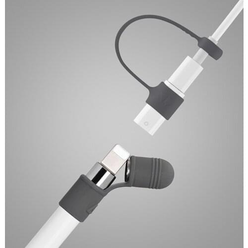 Cap Holder+Tip Cover+Lightning Cable Adapter Tether 3-Piece Kit For Apple Pencil Y51A