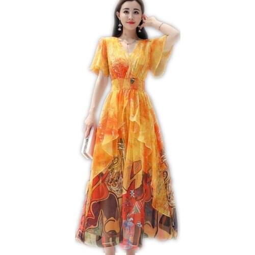 Jsfly Long Sleeve Summer Dresses