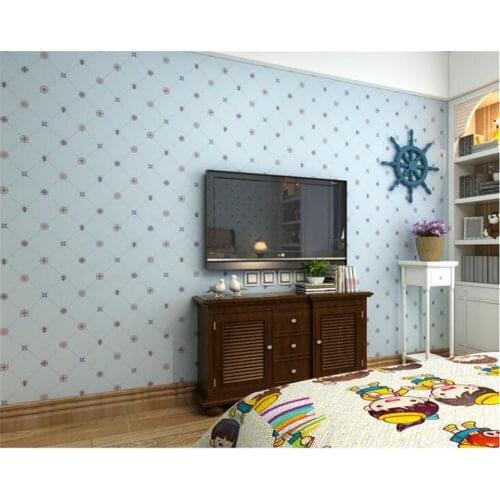 Beibehang papel de parede Fashionable children bedroom wallpaper the background wall color squares non woven cloth papier peint