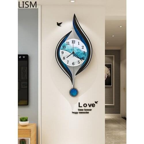 Nordic Net Red Wall Clock Living Room Stylish Modern Minimalist Creative Clock Mute Atmosphere Decoration Wall Relojes De Pared