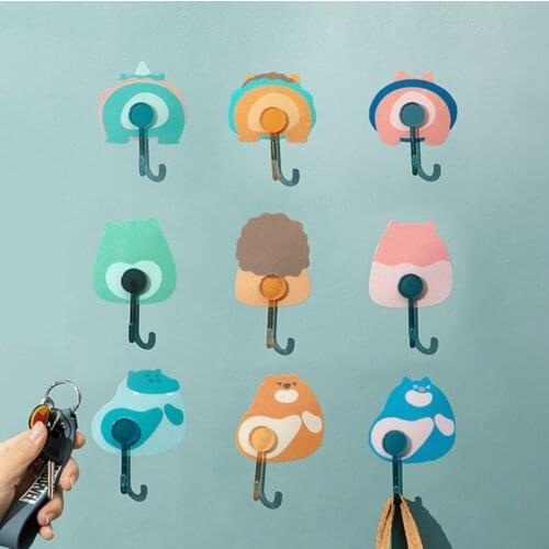 Hook strong viscose wall hanging on the wall load-bearing suction cup seamless nail rack kitchen free punching hook sticky hook