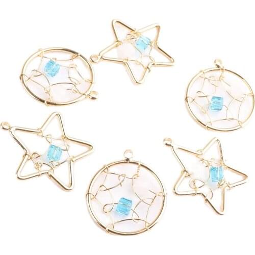 Necklace charm Diamond-studded Pendants Hollow Stars for DIY Jewelry Making Necklace Bracelet Making Accessaries decoration