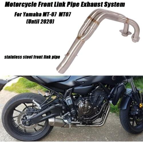 Front Middle Connect Tubes Stainless Steel for Yamaha Mt-07 MT07 Motorcycle Full Link Pipe Refit Exhaust System Lossless install